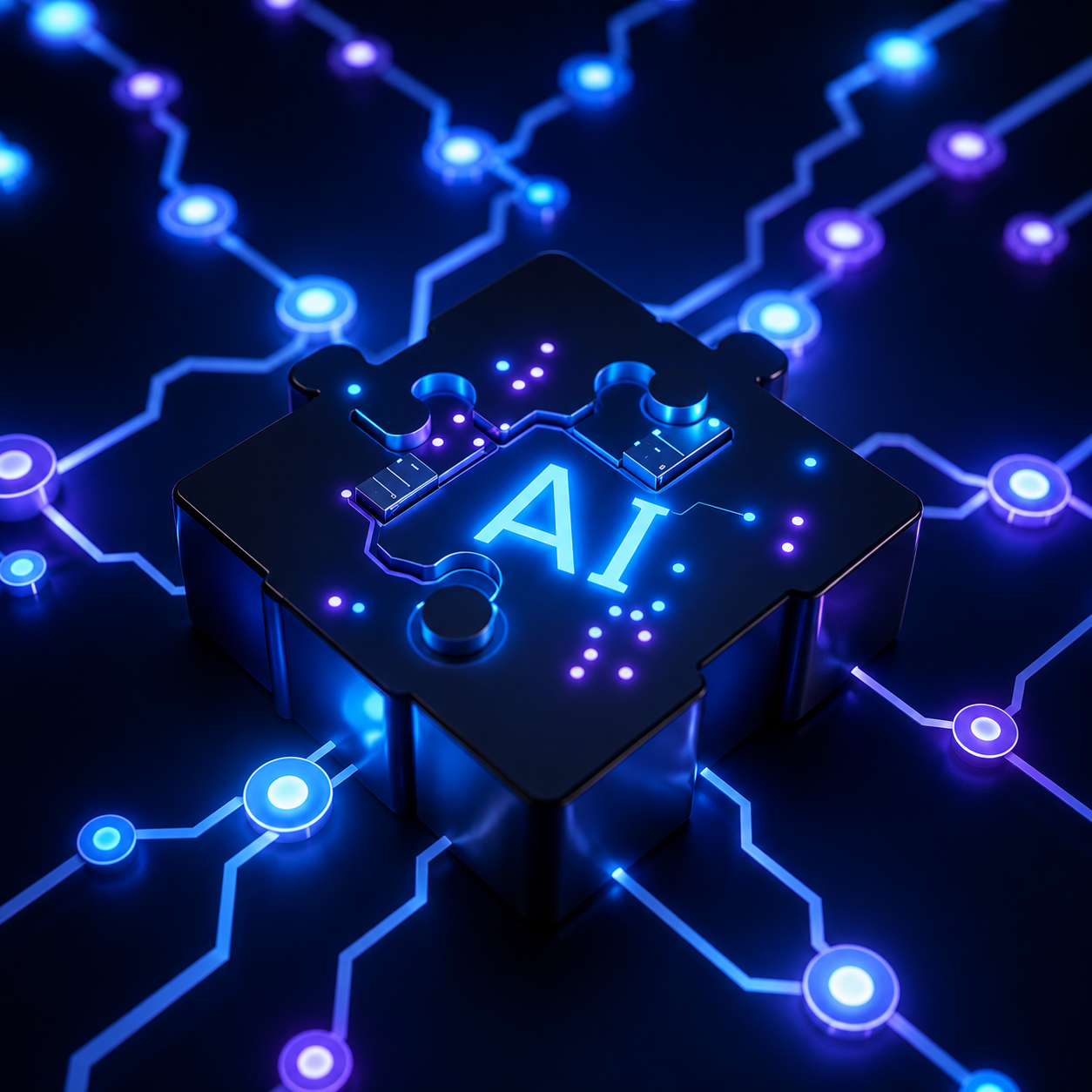 AI chip technology visualization