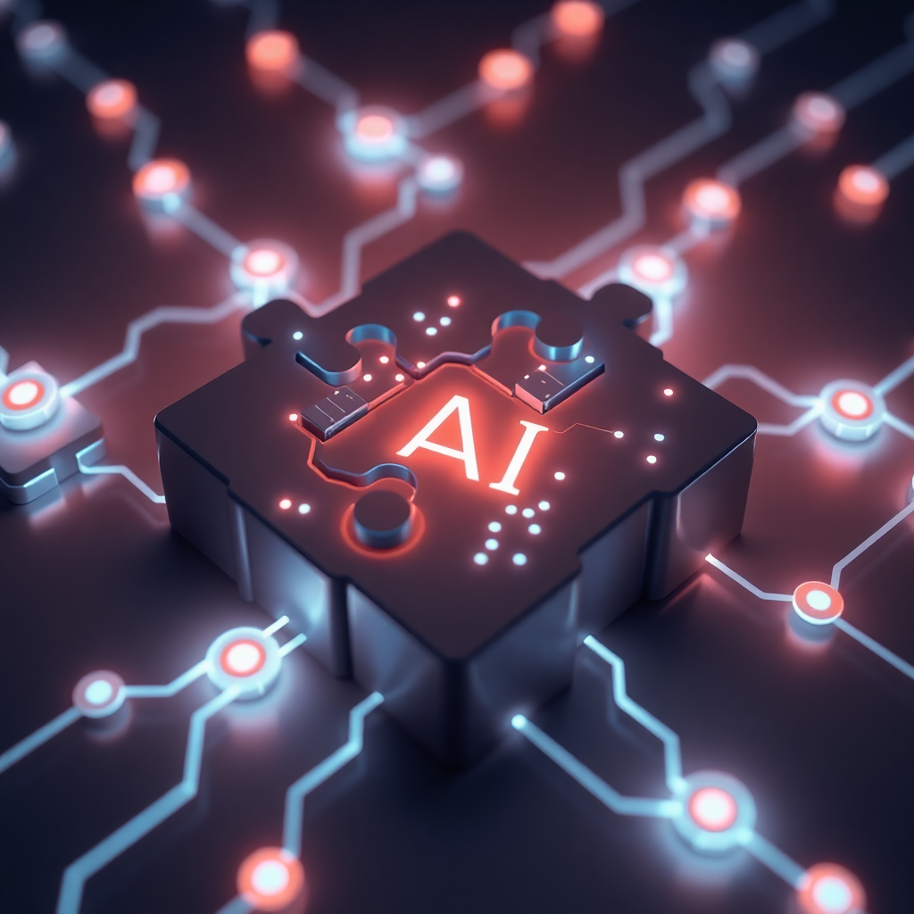 AI chip technology visualization